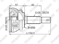 ШРУС TG-9591 / TO-091 * Ti-Guar