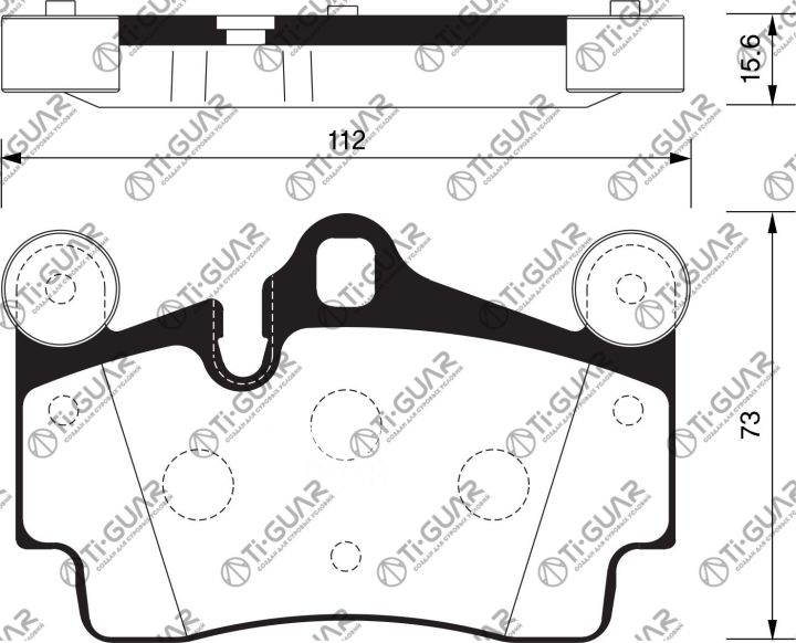 Тормозные колодки TG-0347/PN0347* Ti·GUAR Тормозные колодки TG-0347/PN0347* Ti·GUAR